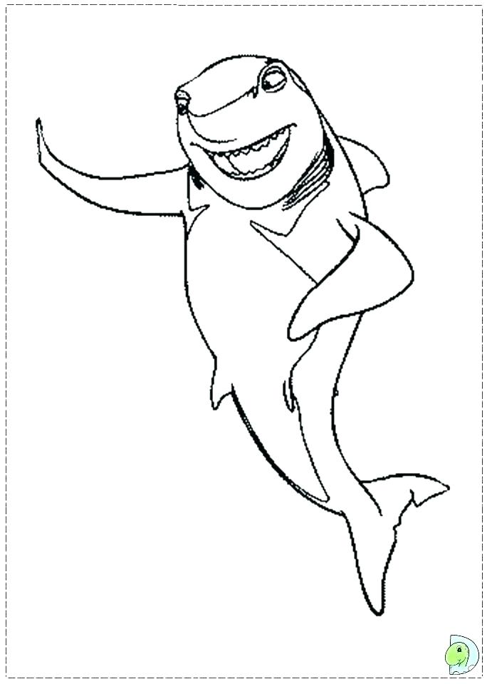 691x960 Mako Shark Coloring Page Shark Tale Coloring Pages Free Printable