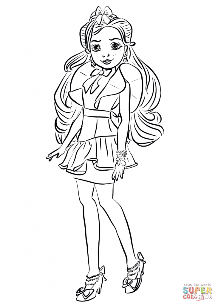 731x1024 Top 15 Descendants Wicked World Coloring Pages