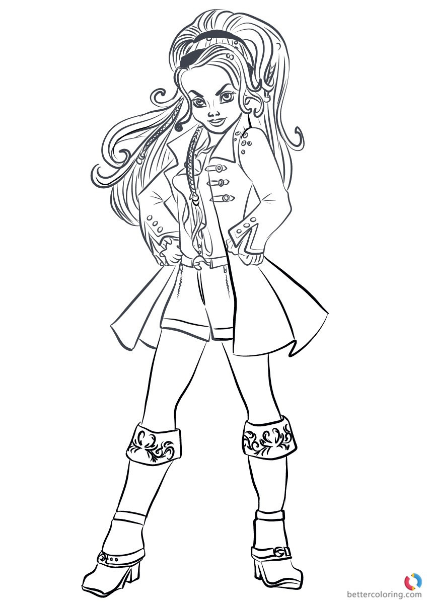 858x1200 Descendants Coloring Pages Mal And Evie Fiscalreform Fine Acpra