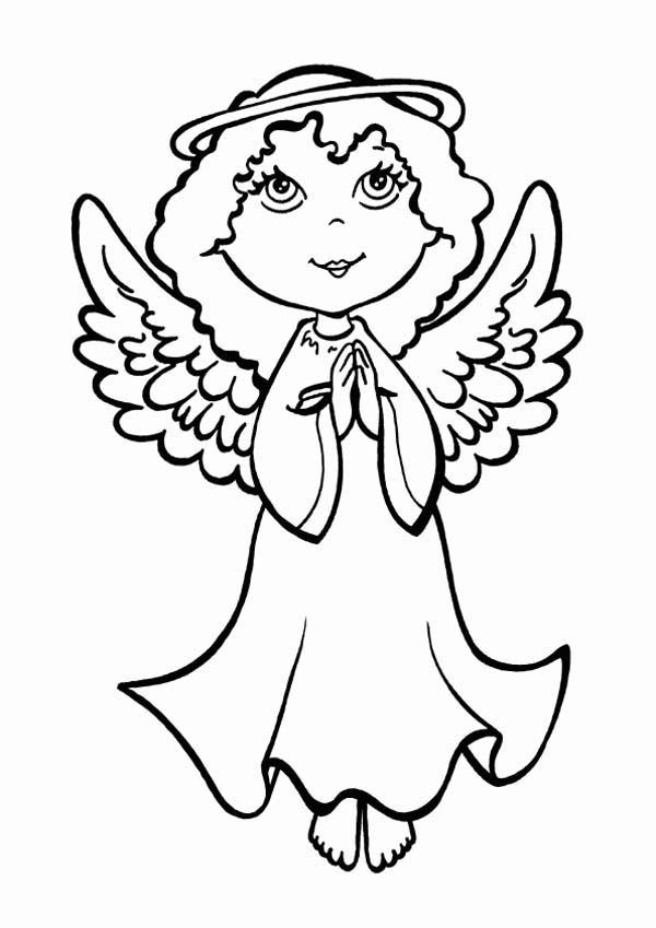 Male Angel Coloring Pages