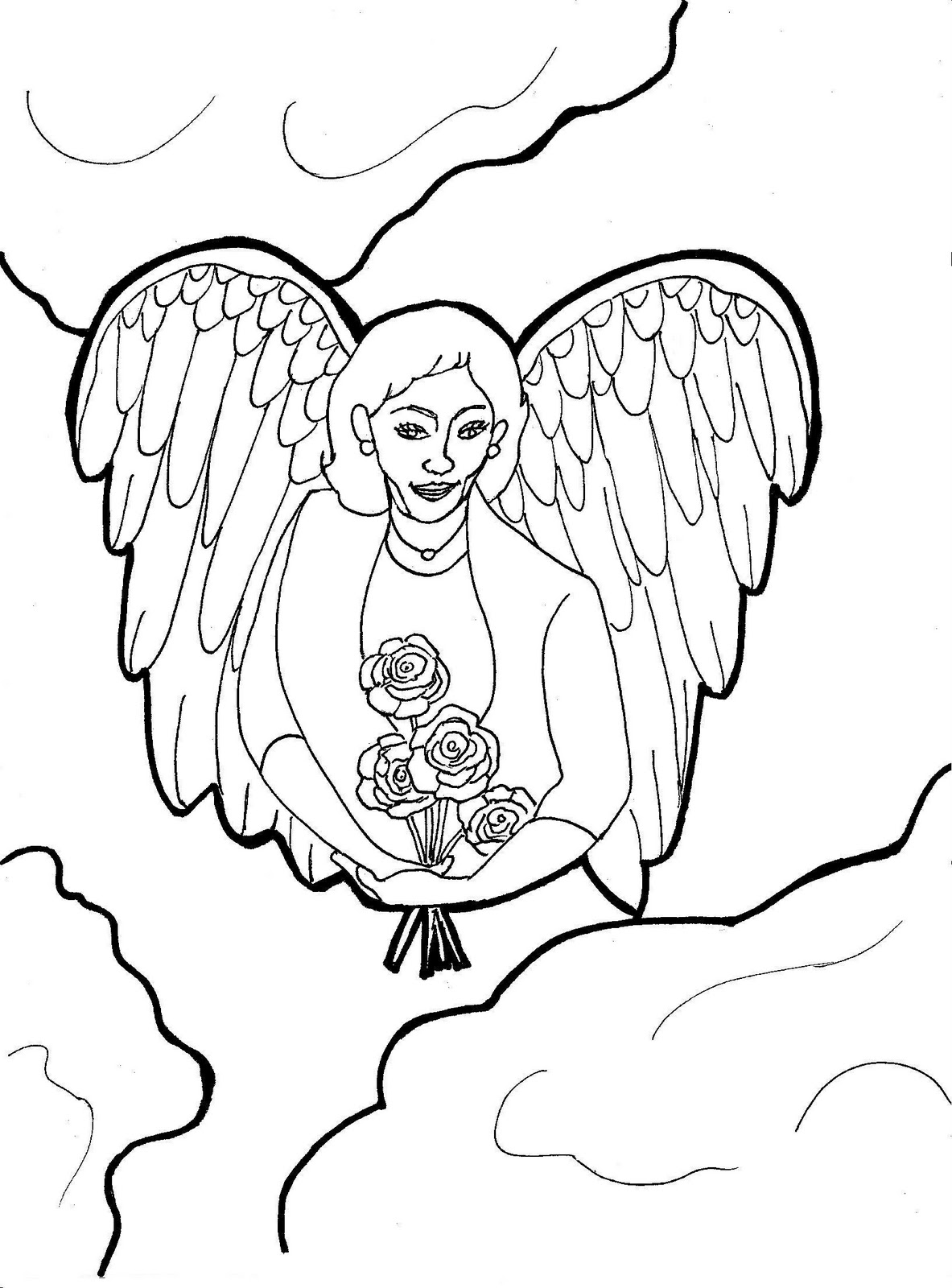 1183x1600 Angel Coloring Pages