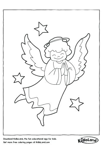 350x495 Angel Coloring Pages For Preschool Angel Ring Pages Printable Male