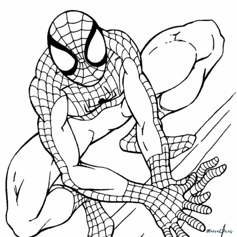 768x768 Big Spiderman Coloring Pages Fresh Page Free Spider Man Colouring