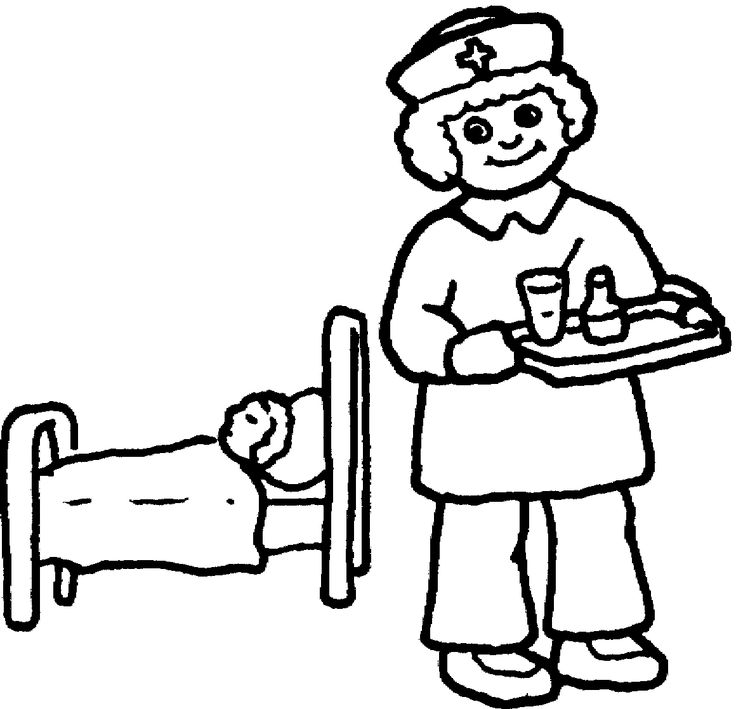 Male Nurse Coloring Pages