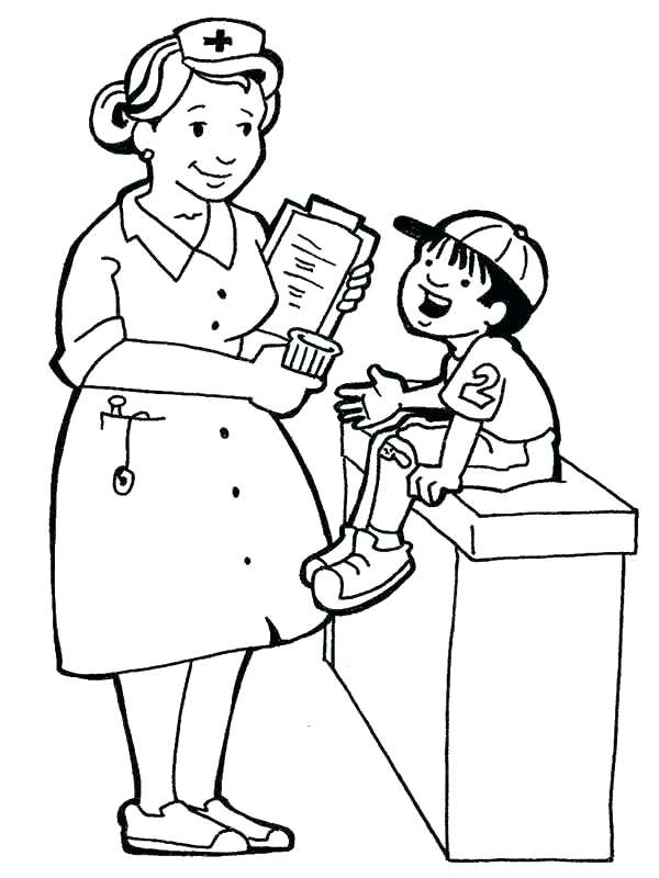 600x800 Nurse Coloring Pages Coloring Pages Nurse Infant Infant Coloring
