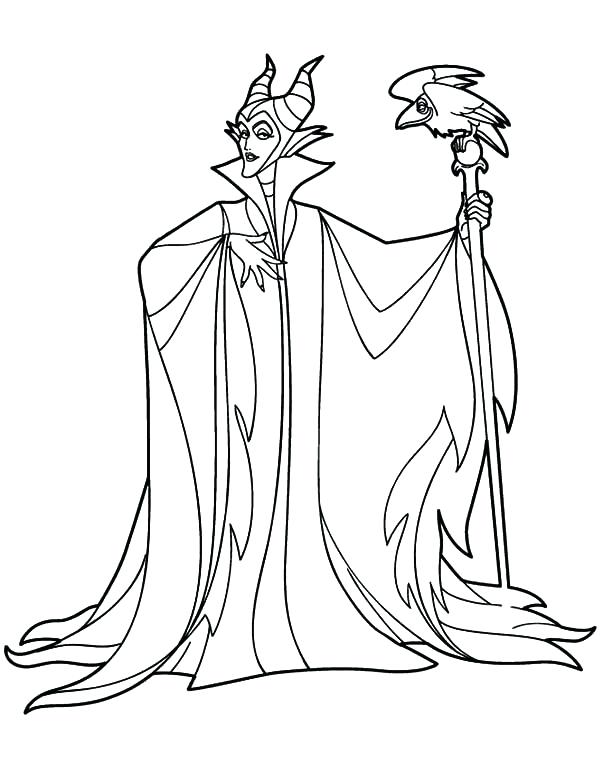 600x780 Maleficent Printable Coloring Pages Color Maleficent Printable
