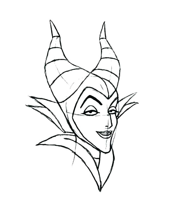 600x776 Maleficent Coloring Pages