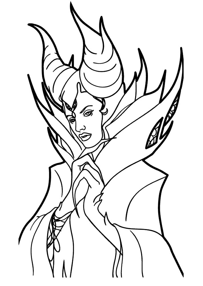 711x1000 Coloring Page Maleficent Maleficent On Kids N Fun.co.uk. On Kids N