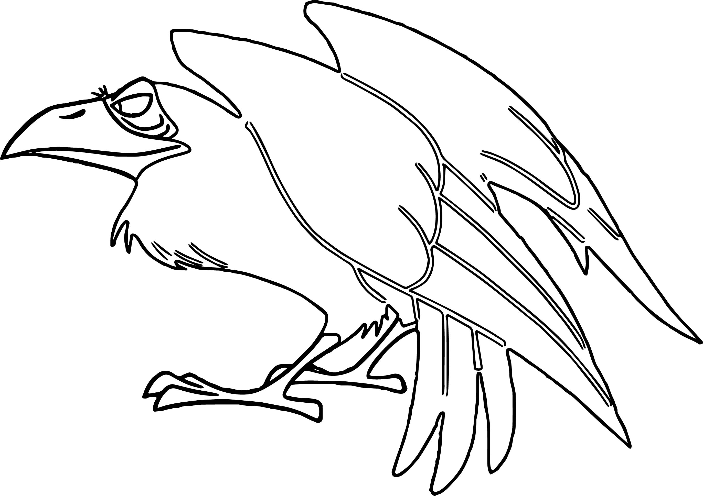 2746x1939 Crow Cartoon Aurora Maleficent Coloring Page Wecoloringpage