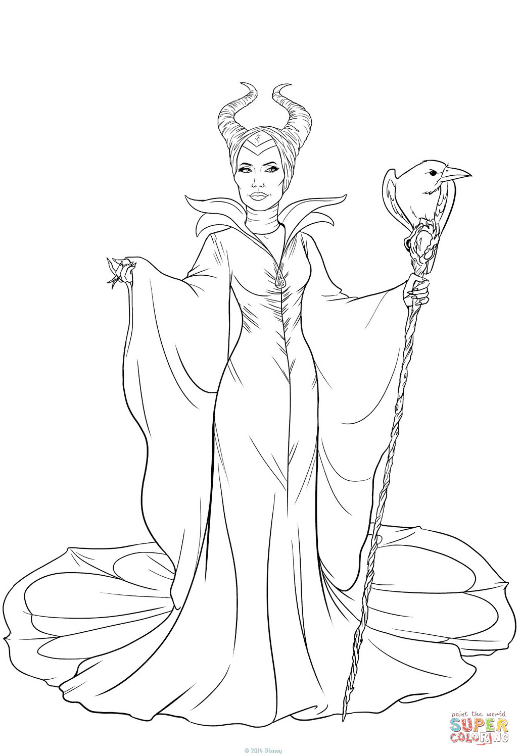1029x1497 Disney Maleficent Coloring Pages 4423 Fine
