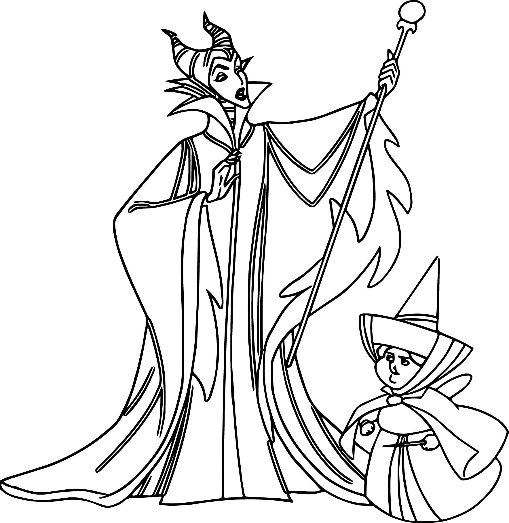 1768x1819 Maleficent Dragon Castle Cartoon Coloring Page Wecoloringpage Fine