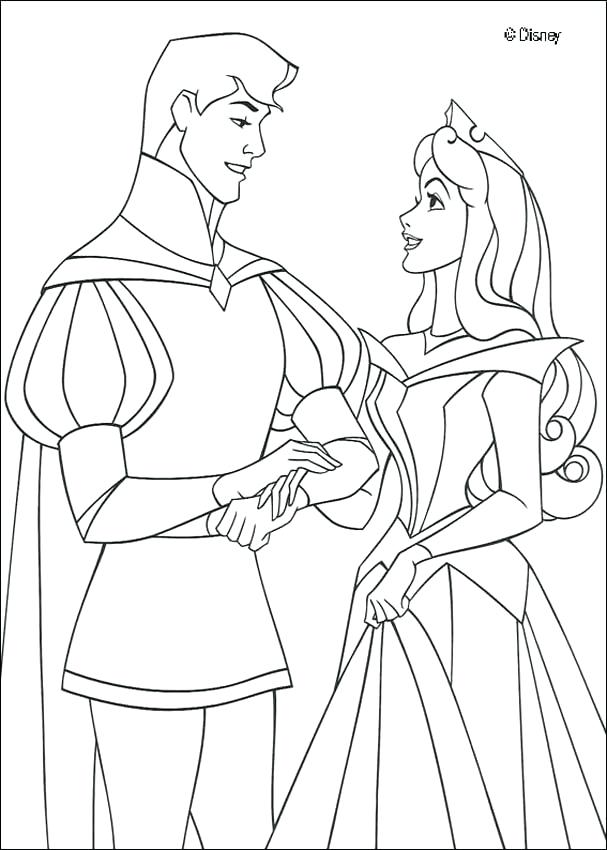 607x850 Sleeping Beauty Coloring Pages Maleficent With Cane Princess