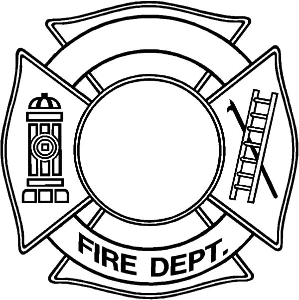600x601 Fire Dept Maltese Cross Coloring Pages.jpg Coloring