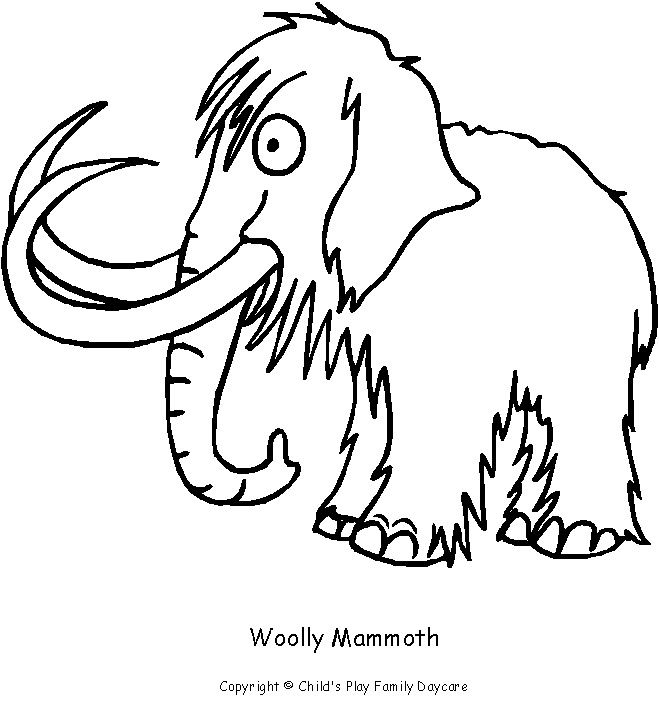 659x708 Wooly Mammoth Coloring Page Drawing Egyptians