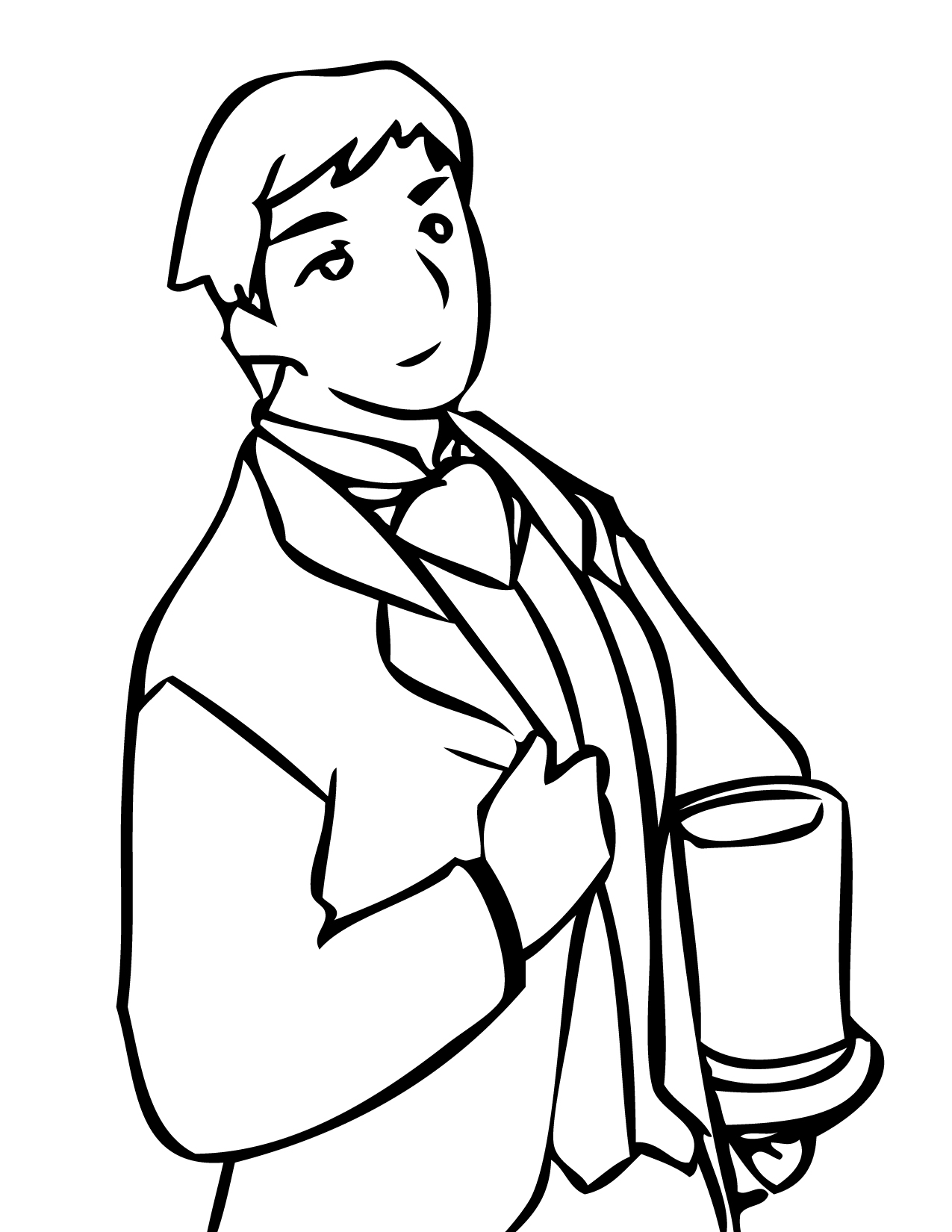 1275x1650 Best Man Coloring Page