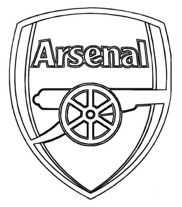 600x682 Man Utd Coloring Pages Manchester United Logo Soccer Coloring