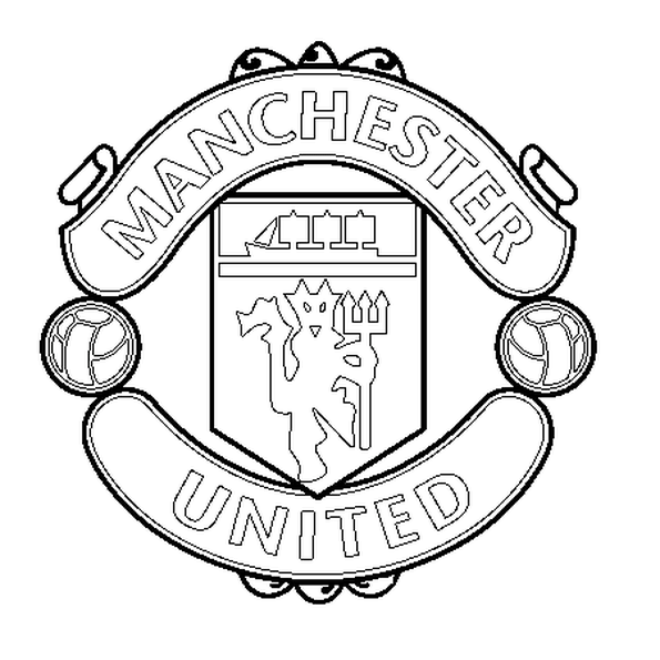 595x595 Manchester United Coloring Pages Free Soccer Coloring Pages