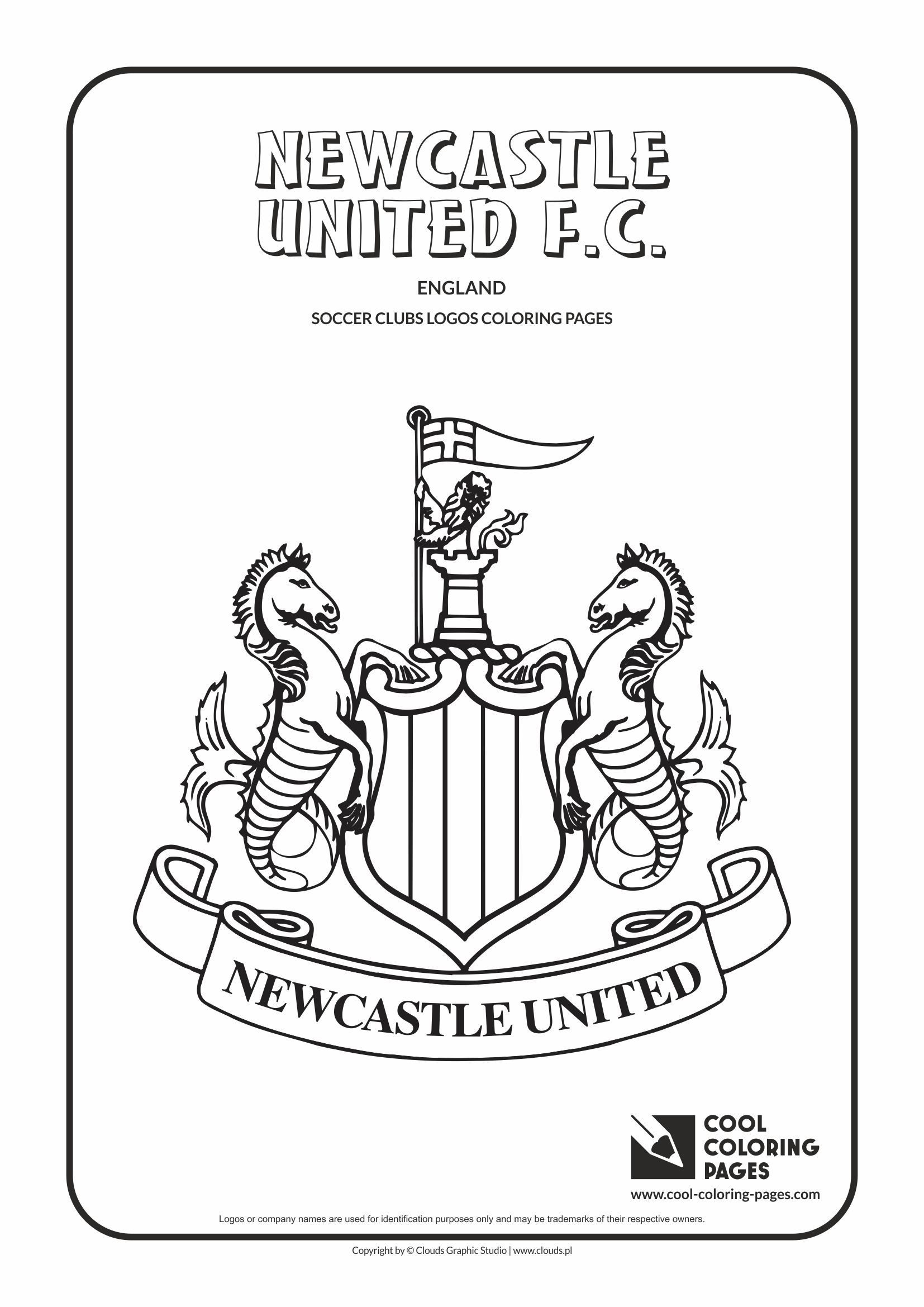 1654x2339 Authentic Man Utd Coloring Pages Newcastle Uni
