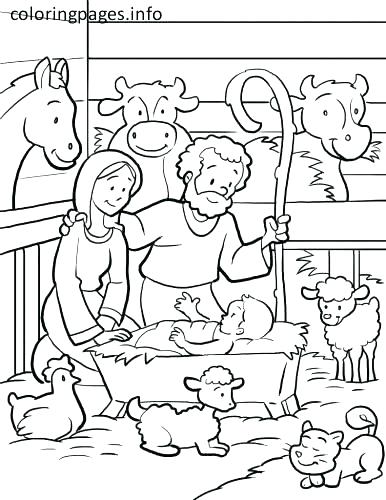 386x500 Manger Coloring Page Manger Coloring Pages Manger Coloring Page