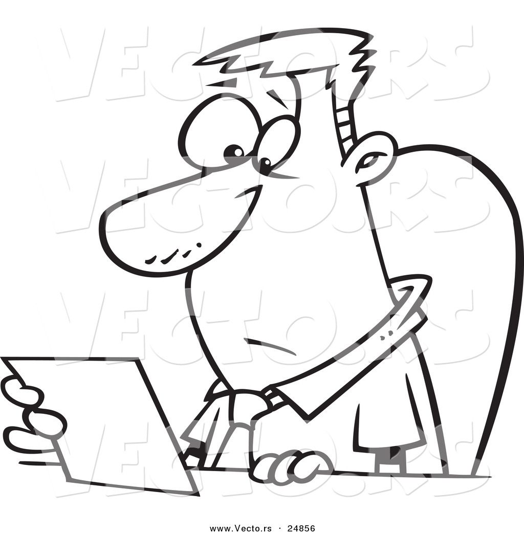 1024x1044 Vector Of A Cartoon Businessman Seated
