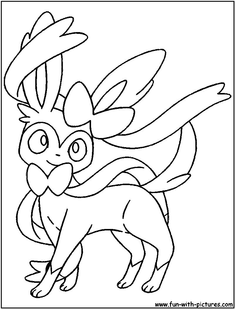 800x1050 Pokemon Coloring Pages Eevee Evolutions Sylveon