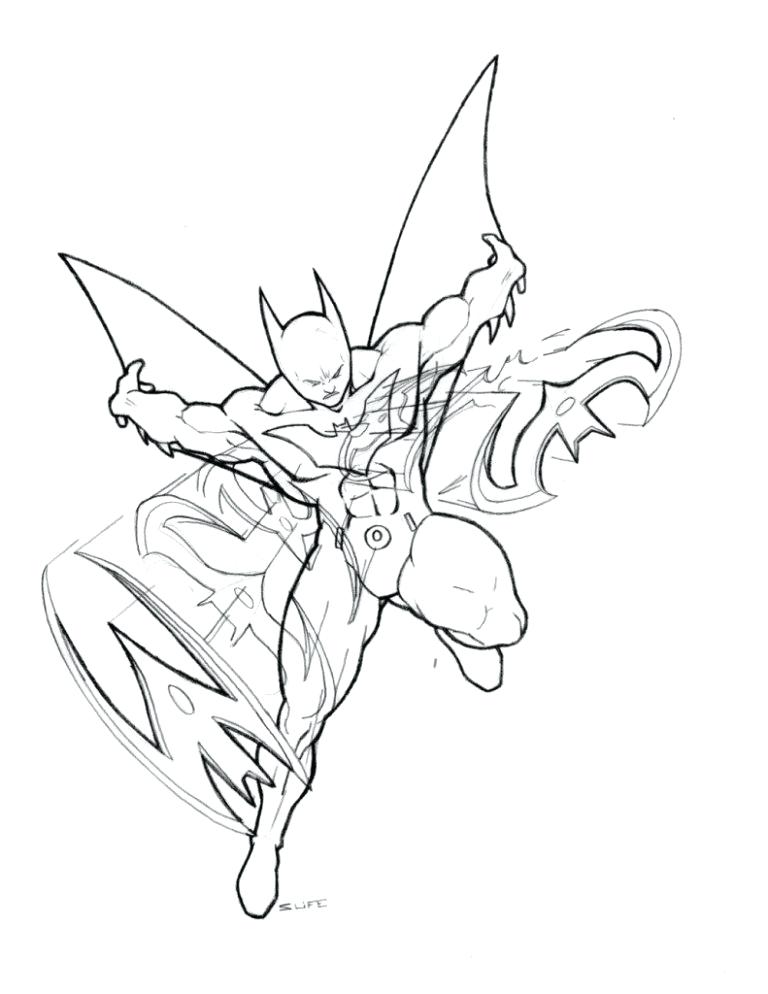 768x994 Batman Beyond Coloring Pages Professional