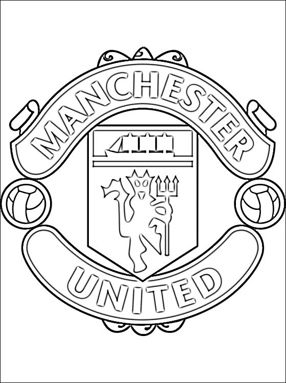 560x750 Man Utd Coloring Pages Coloring Page Of Manchester United Fc Logo