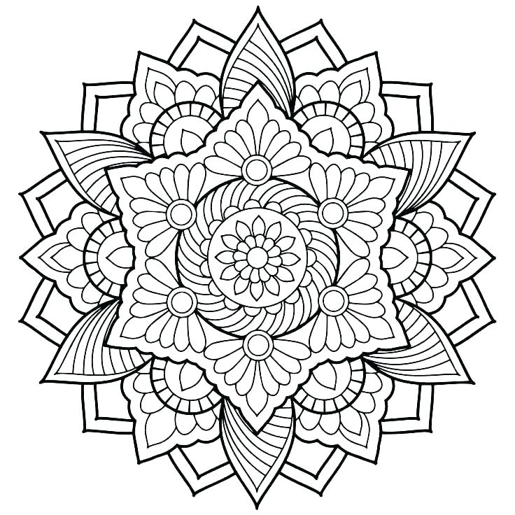 736x736 Online Mandala Coloring Pages Mandala Art Coloring Pages Hard Kids