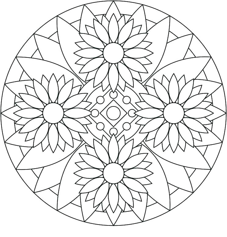 744x779 Printable Mandala Coloring Pages For Adults Mandala Coloring Pages