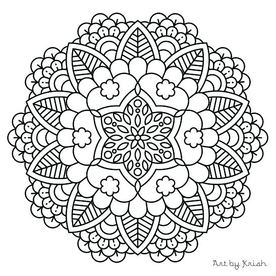 547x547 Mandala Coloring Pages For Kids