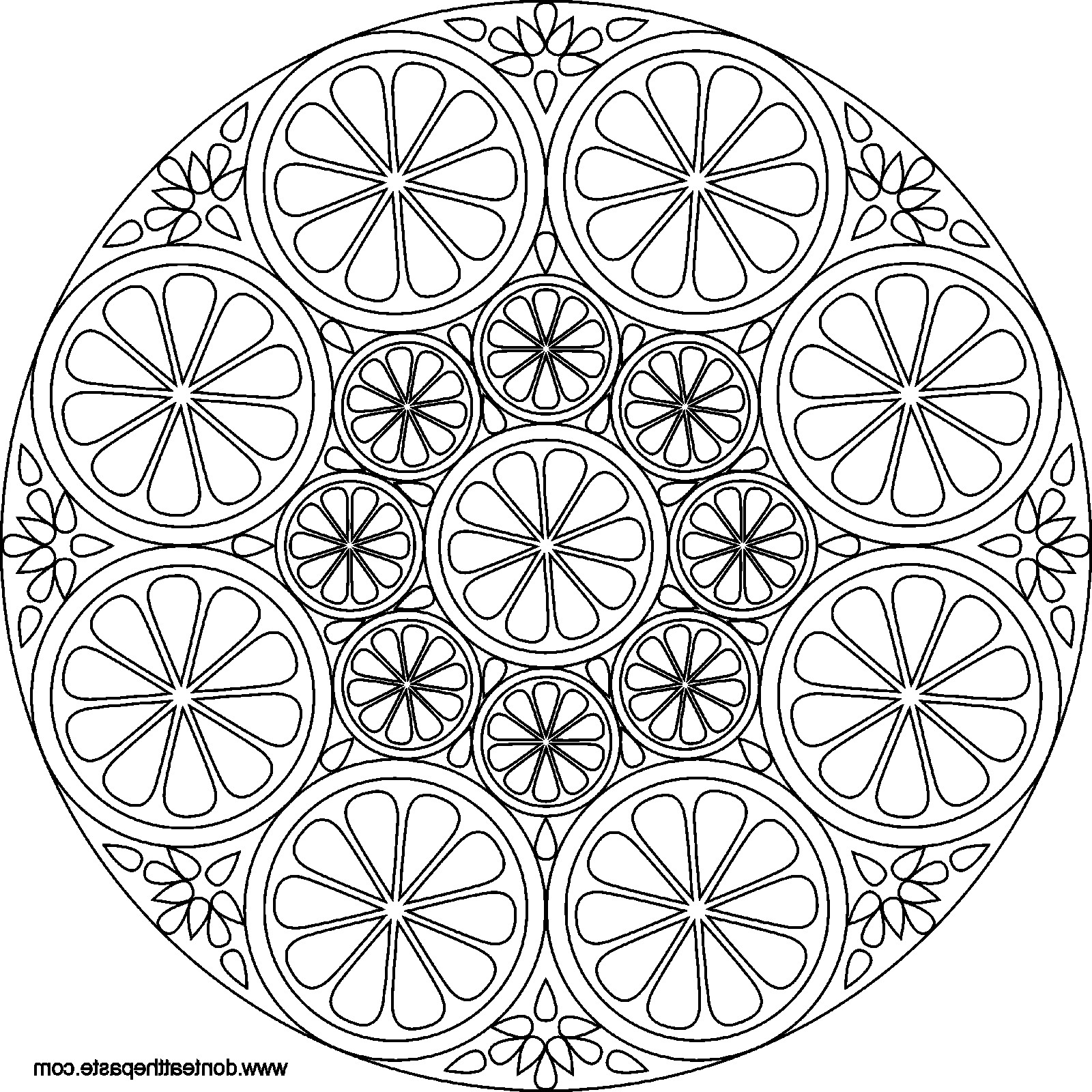 1600x1600 Magnificent Expert Level Mandala Coloring Pages With Simple