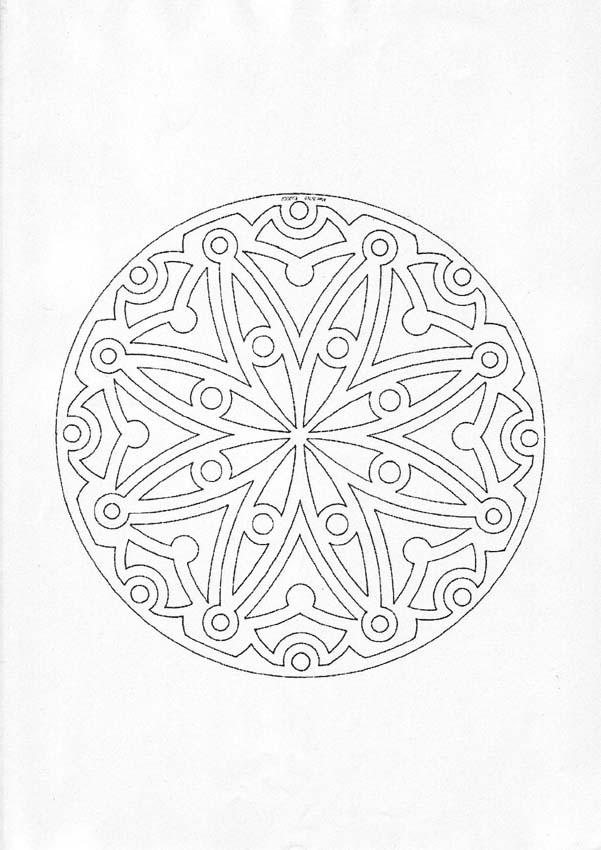 601x850 Mandala Coloring Pages Advanced Level