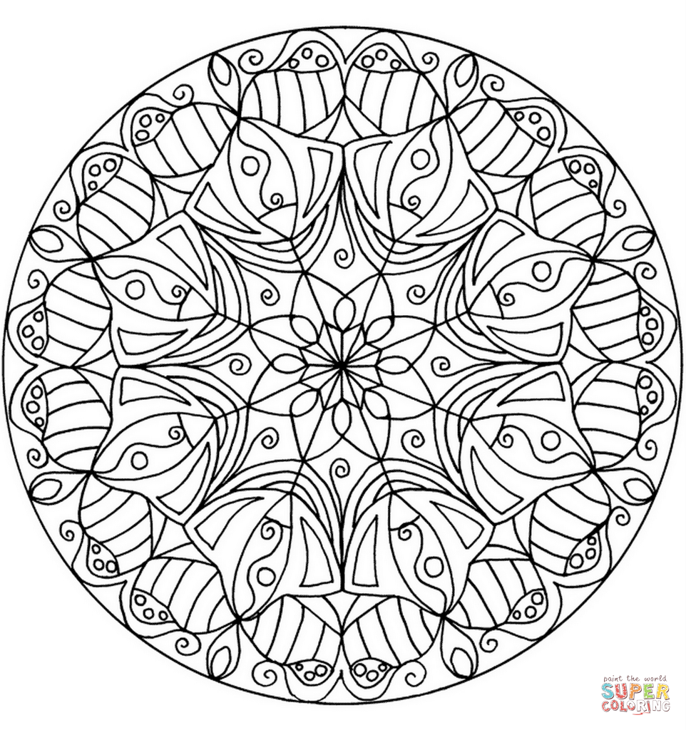 962x1024 Mandala Coloring Pages Advanced Level Printable World Of New