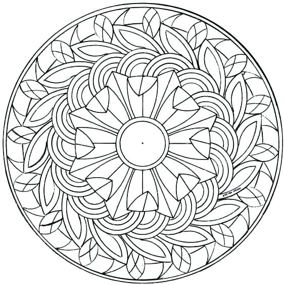 562x563 Advanced Mandala Coloring Pages Pdf Coloring Collection