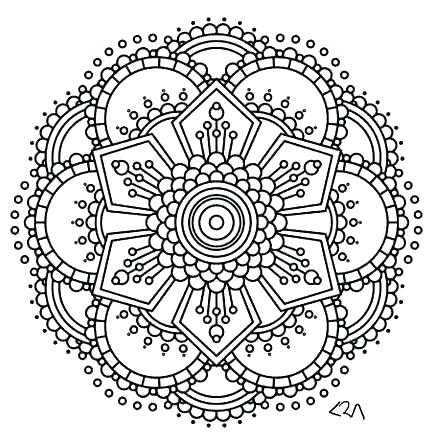 433x445 Mandala Coloring Pages Pdf