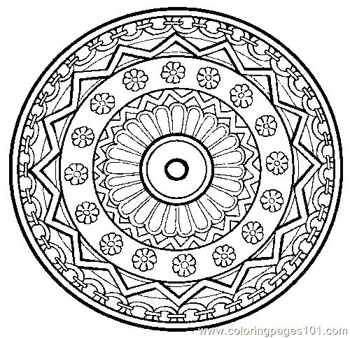 500x484 Mandala Color Pages Bakemyday Info Coloring Printable Free