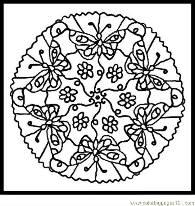 650x688 Free Butterfly Mandala Coloring Pages Mandalas To Color Free