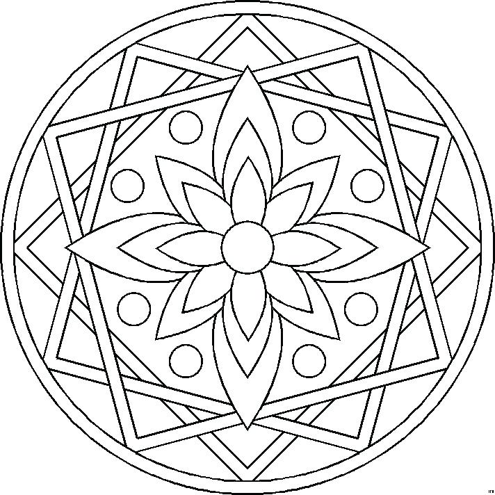 712x712 Expert Mandala Coloring Pages Mandala Coloring Pages For Kids