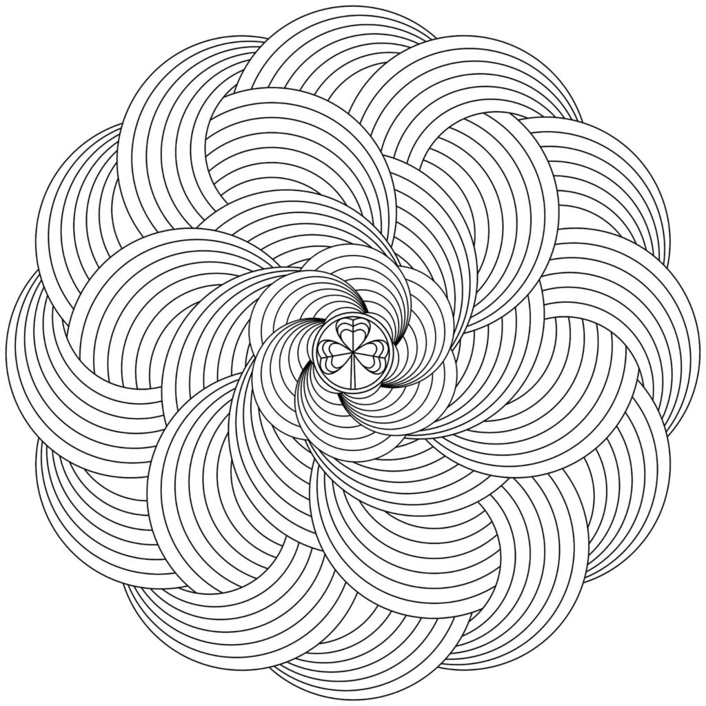 1024x1024 Mandala Coloring Pages Expert Level 10