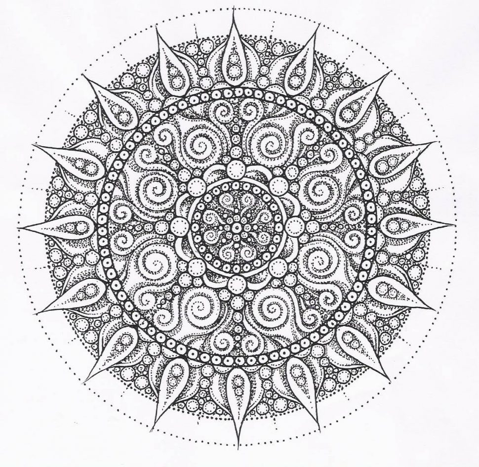 970x945 Mandala Coloring Pages Expert Level Advanced Rallytv Org Printable