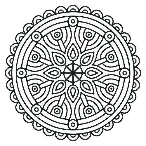 500x500 Mandala Coloring Pages Expert Level Mandala Printable Coloring