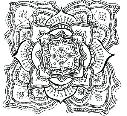 425x388 Free Printable Mandalas Coloring Pages Adults Free Printable