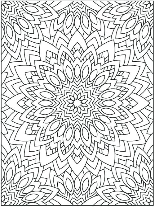 500x665 Mandala For Coloring Benefits Mandala Coloring Adults Free Page