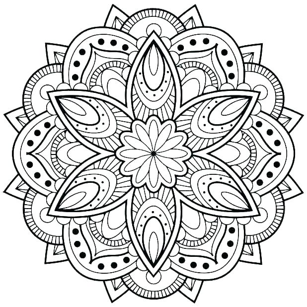 618x618 Easy Printable Mandala Coloring Pages
