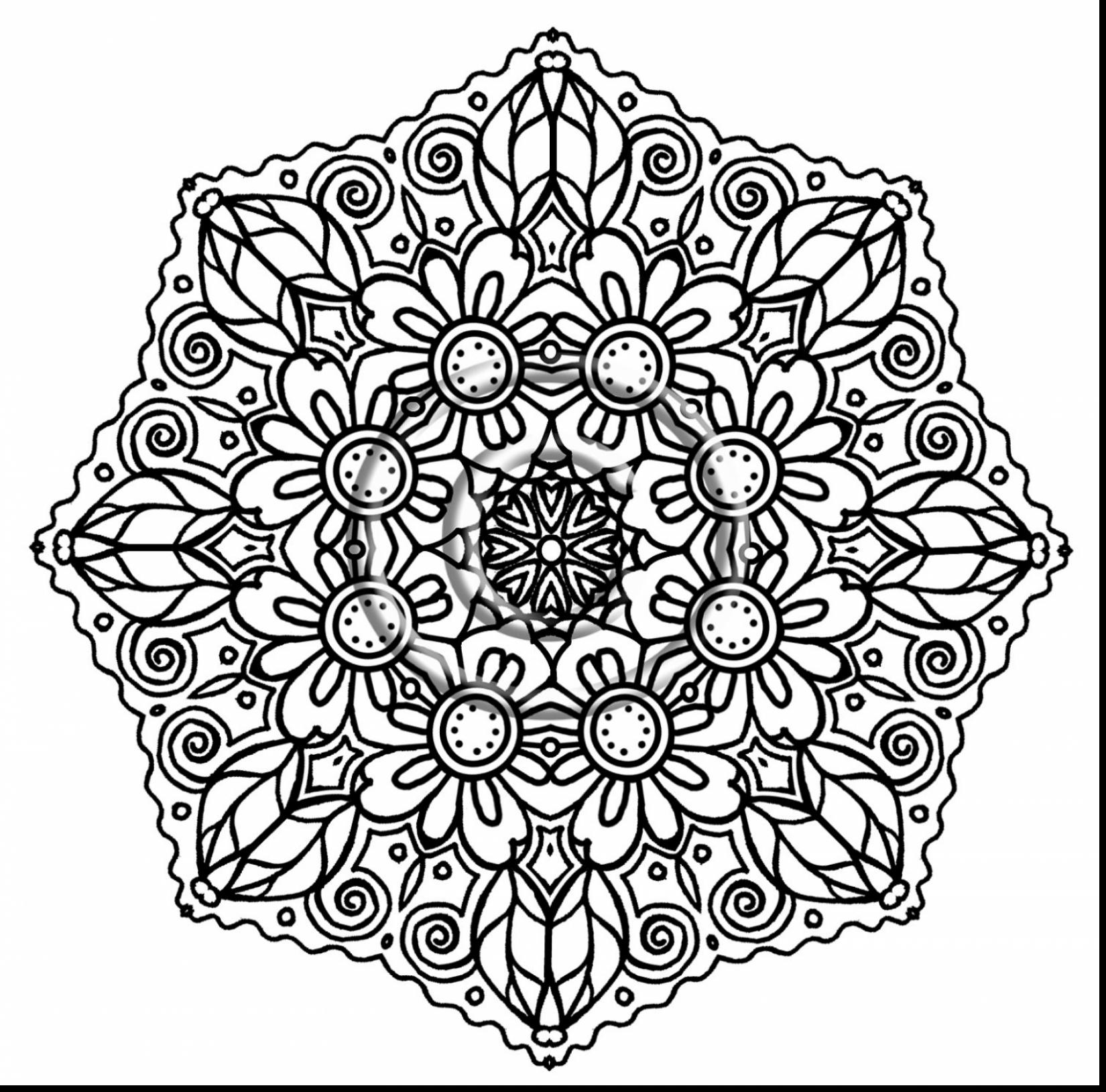 1650x1629 Free Printable Mandalas Coloring Pages Adults Mandala Adul Image