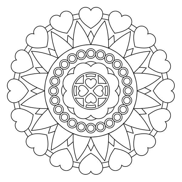 Mandala Coloring Pages For Kids