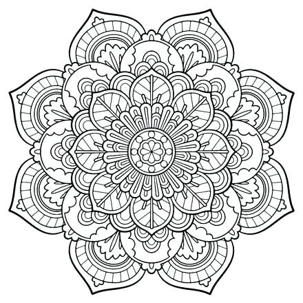 440x440 Mandala Coloring Page Free Mandala Coloring Pages Online