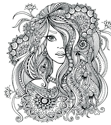 443x500 Hard Pattern Coloring Pages Mandala Designs With Also Color