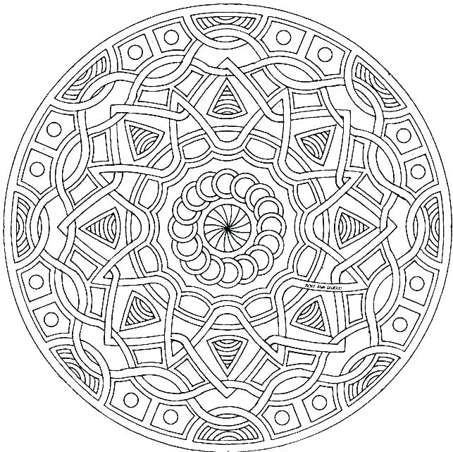 643x641 Mandela Coloring Pages Coloring Pages Mandala Designs Hard Mandala