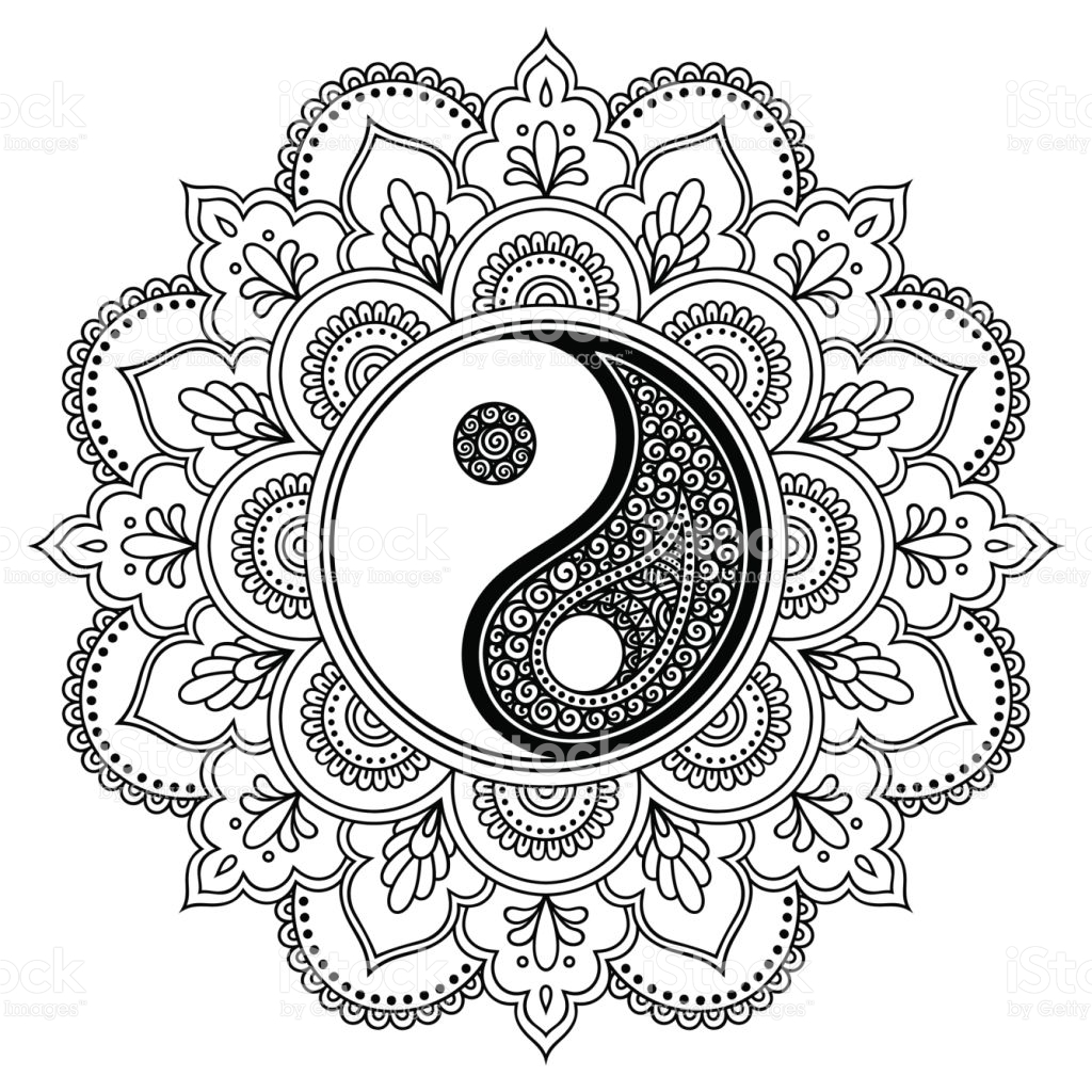 1024x1024 Best Of Yin Yang Mandala Coloring Pages Design Printable